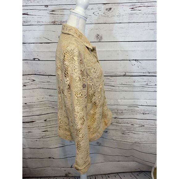 Peck & Peck Lace Overlay Jacket-Size Large - Picture 7 of 9